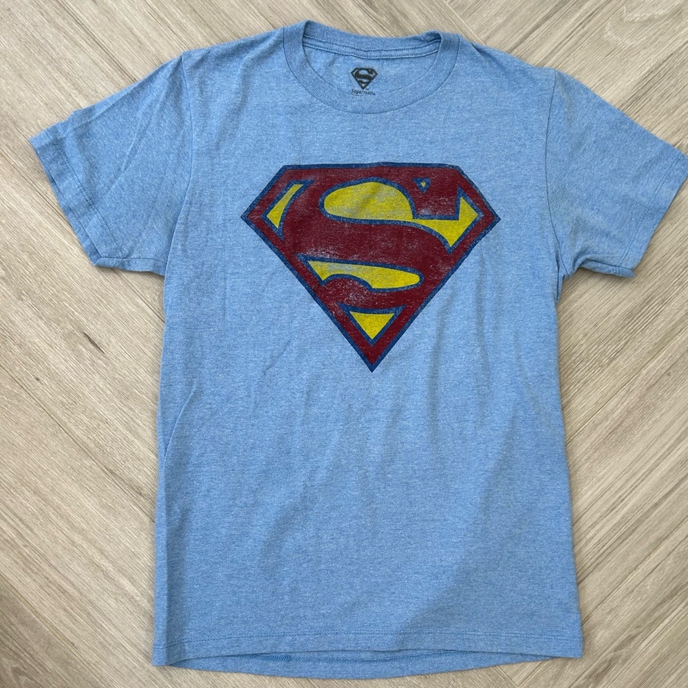 Superman Logo Blue T-Shirt Men's Small